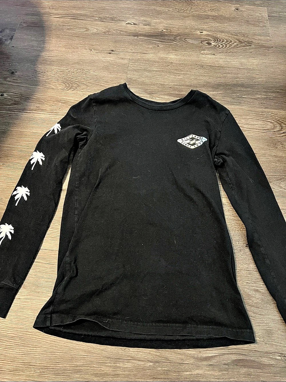 Billabong Black Long Sleeve Graphic Tee